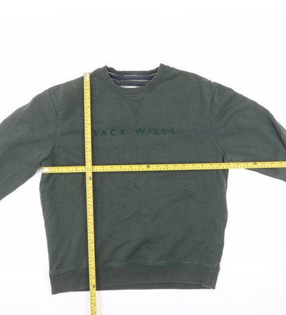 Jack Wills Mens Green M Crew Neck Pullover Sweatshirt