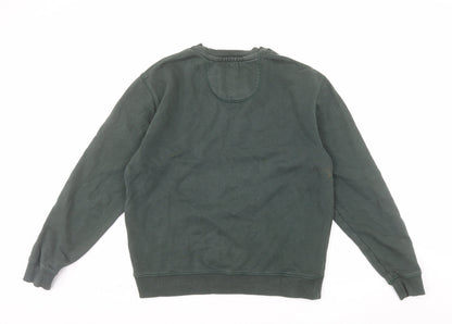Jack Wills Mens Green M Crew Neck Pullover Sweatshirt