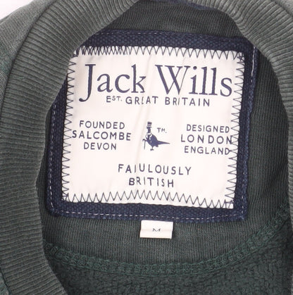 Jack Wills Mens Green M Crew Neck Pullover Sweatshirt