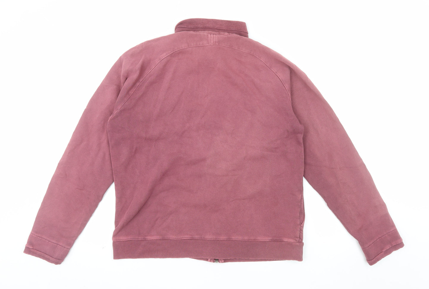 Weird Fish Womens Pink Full Zip Hoodie Size L 100% Cotton Casual