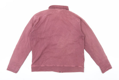 Weird Fish Womens Pink Full Zip Hoodie Size L 100% Cotton Casual