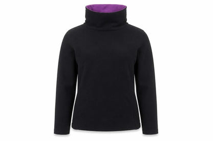 Quechua Women Black Fleece Pullover Sweatshirt Size 12