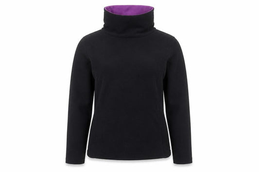 Quechua Women Black Fleece Pullover Sweatshirt Size 12
