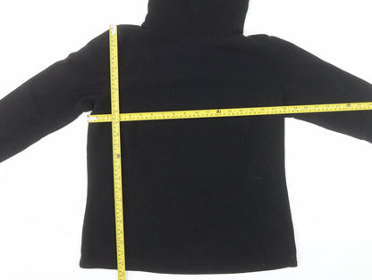Quechua Women Black Fleece Pullover Sweatshirt Size 12