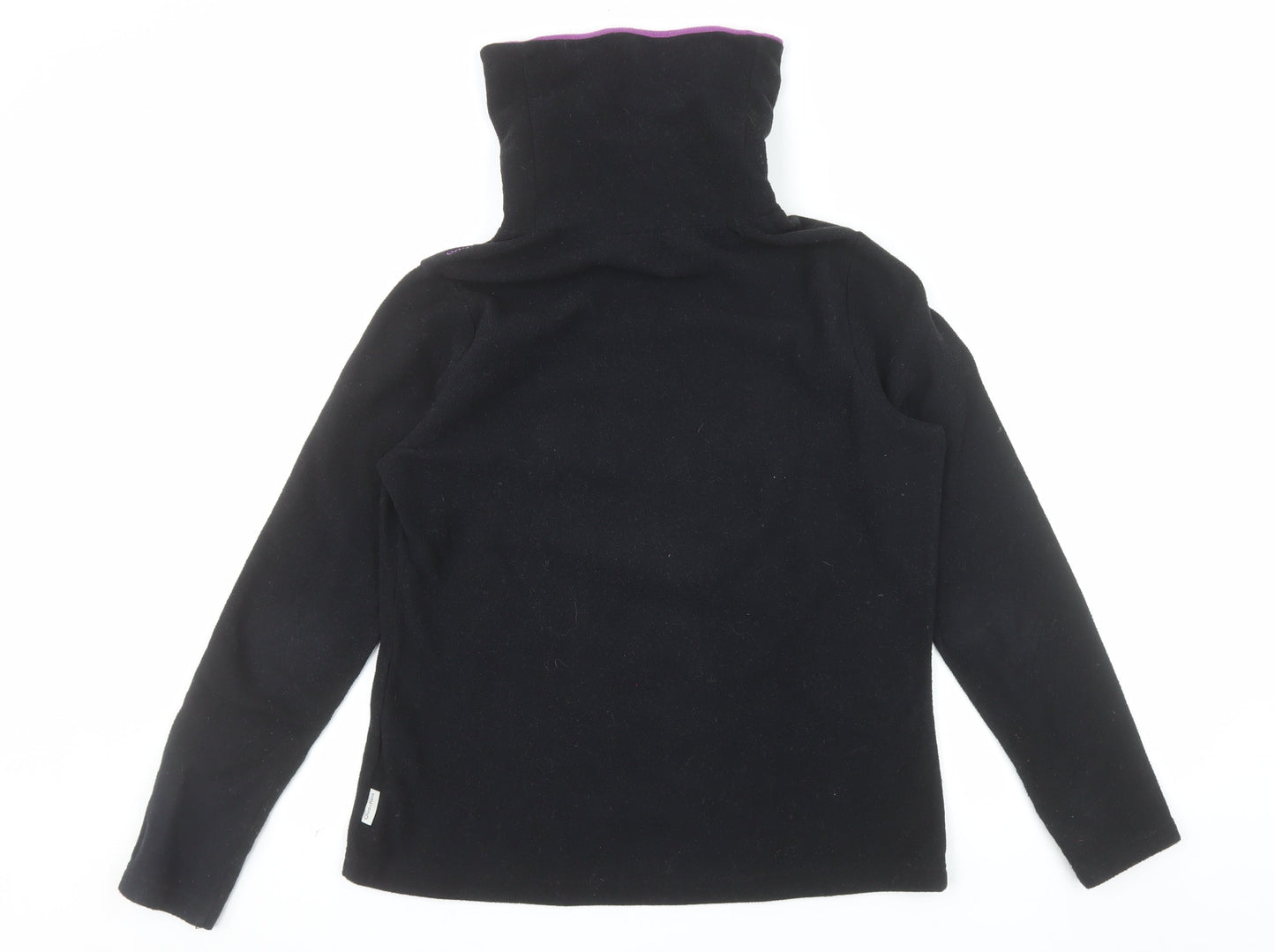 Quechua Women Black Fleece Pullover Sweatshirt Size 12
