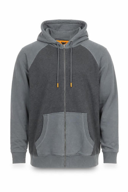 Livergy Men’s Grey Full Zip Hoodie Size L Cotton Blend