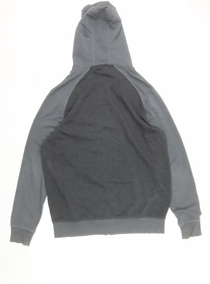 Livergy Men’s Grey Full Zip Hoodie Size L Cotton Blend