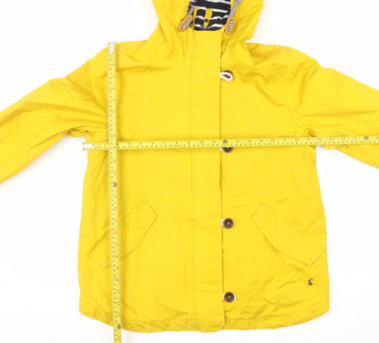 Joules Women’s Yellow Waterproof Rain Coat Jacket Size 12
