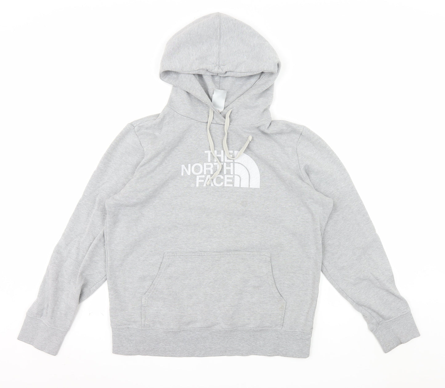 The North Face Womens Grey Pullover Hoodie Size L Relaxed Fit