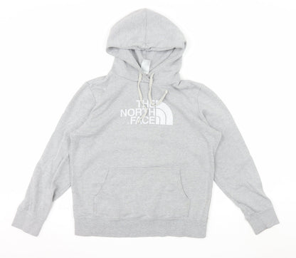 The North Face Womens Grey Pullover Hoodie Size L Relaxed Fit