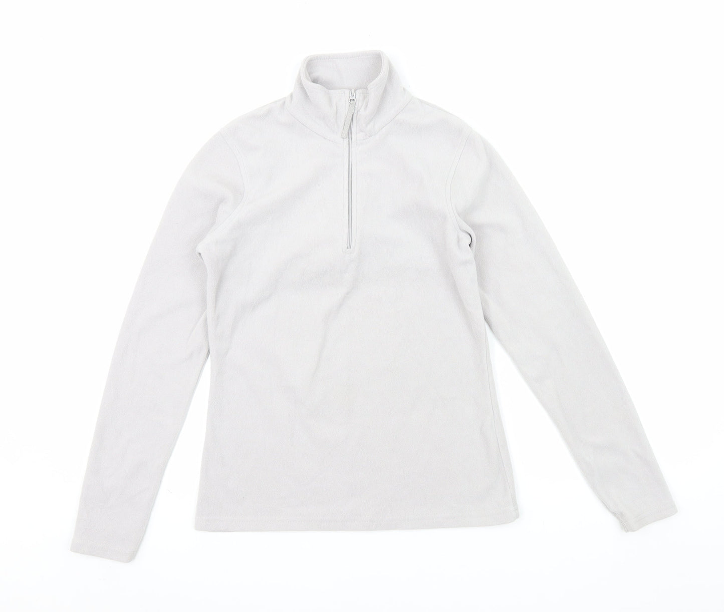 Mountain Warehouse Womens Grey XS Fleece 1/2 Zip Pullover Sweatshirt
