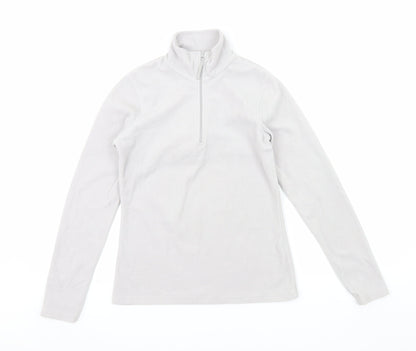 Mountain Warehouse Womens Grey XS Fleece 1/2 Zip Pullover Sweatshirt