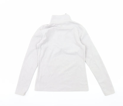 Mountain Warehouse Womens Grey XS Fleece 1/2 Zip Pullover Sweatshirt