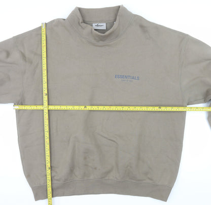 Fear of God Essentials Men's Brown XL Pullover Sweatshirt