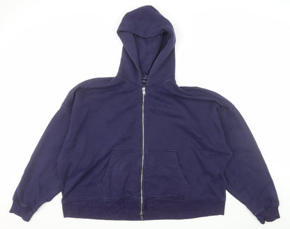 Abercrombie & Fitch Men's Blue Full Zip Hoodie XL Relaxed Fit