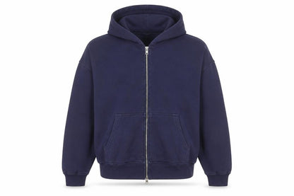 Abercrombie & Fitch Men's Blue Full Zip Hoodie XL Relaxed Fit