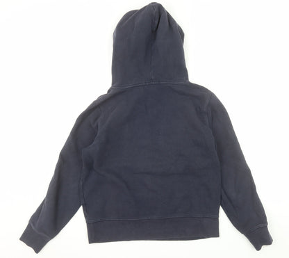 Gap Womens Navy Blue Pullover Hoodie M Cotton Blend Casual