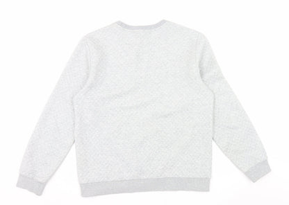 Scotch & Soda Men’s Grey Crew Neck Pullover Sweatshirt L Regular Fit