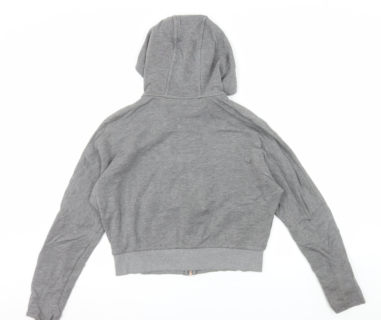 Sweaty Betty Womens Grey Full Zip Hoodie Size S Cropped Lined