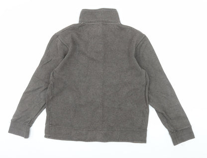Rocha John Rocha Men’s Brown Cotton Henley Jumper M Casual Knitwear