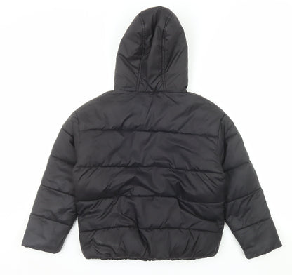 McKenzie Boys Black Hooded Puffer Jacket 10-12 Years Winter Coat