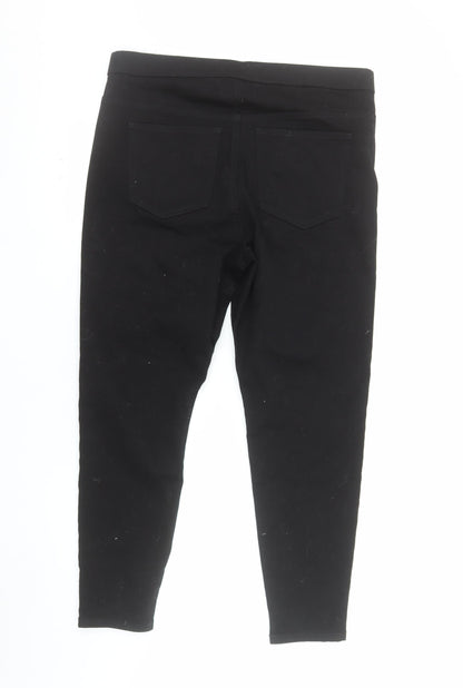 Marks and Spencer Women Black Size 16 Short Jegging Slim Fit Jeans
