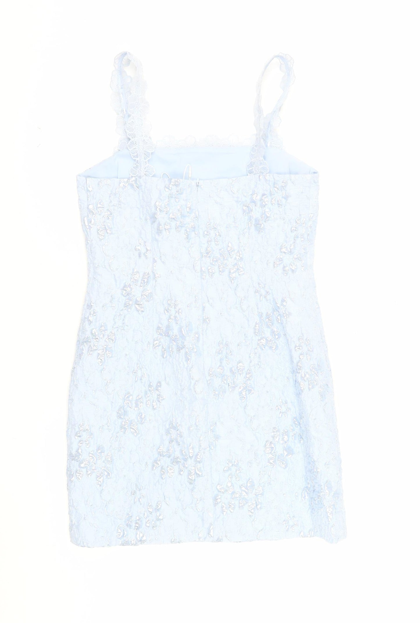 Marks and Spencer Women Blue Lace Bodycon Dress Size 10