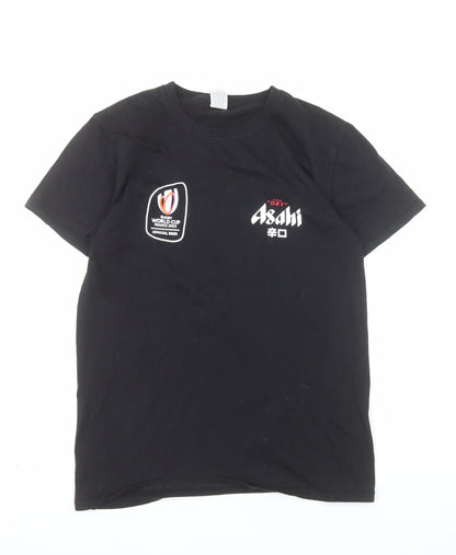 Fruit of the Loom Men's Black Asahi Rugby World Cup 2023 T-Shirt Size S