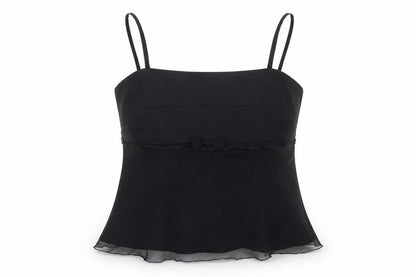 Presen Jorgina Women's Black Silk Camisole Top Size 16