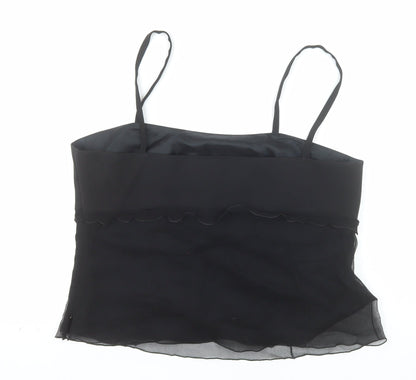 Presen Jorgina Women's Black Silk Camisole Top Size 16