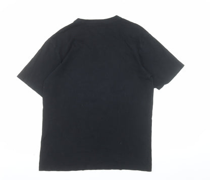 Nixon Men's Black Gothic Vampire Graphic Cotton T-Shirt Size M