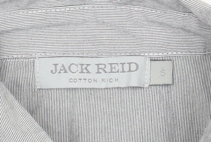 Jack Reid Men’s Grey V-Neck Pullover Jumper Size S Cotton Knit