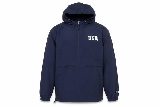 Champion Men’s Blue UCR Hooded Anorak Jacket Size S Windproof