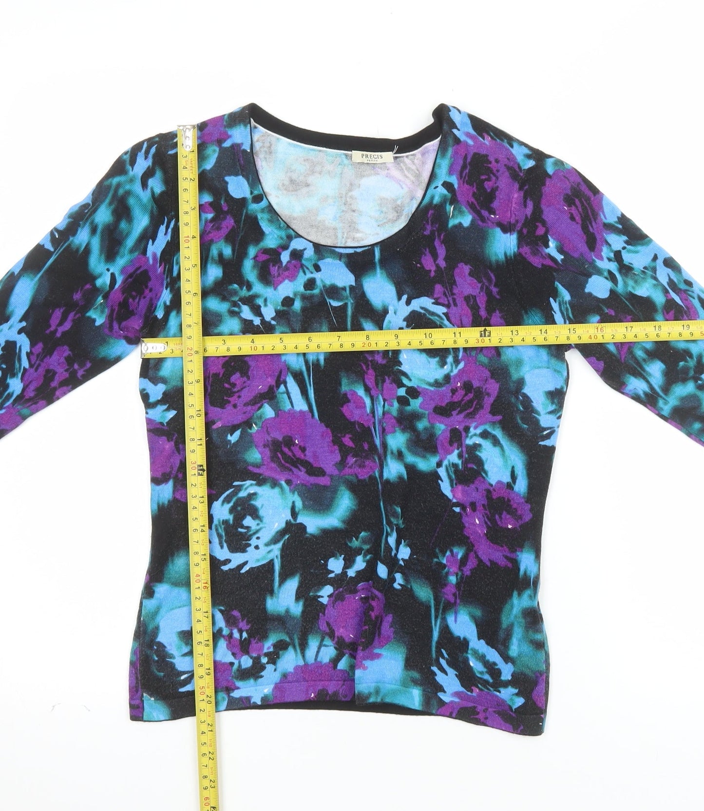 Precis Petite Women’s Multicoloured Floral Jersey Blouse XS