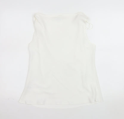Roman Originals Women’s Ivory Cowl Neck Sleeveless Camisole Top Size 16