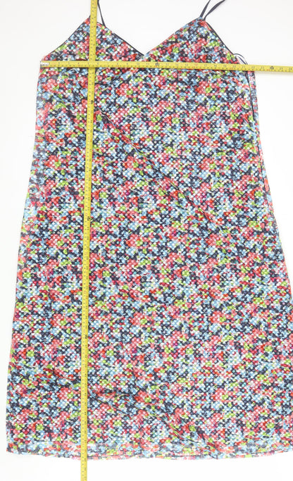 Marks and Spencer Women's Multicoloured Sequin Slip Dress Size 22
