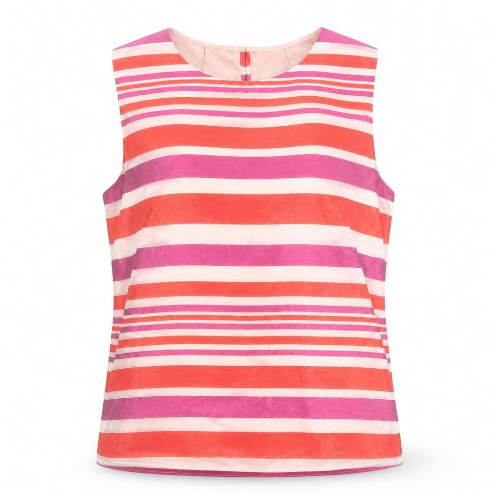 Principles Women’s Multicoloured Striped Sleeveless Blouse Size 14
