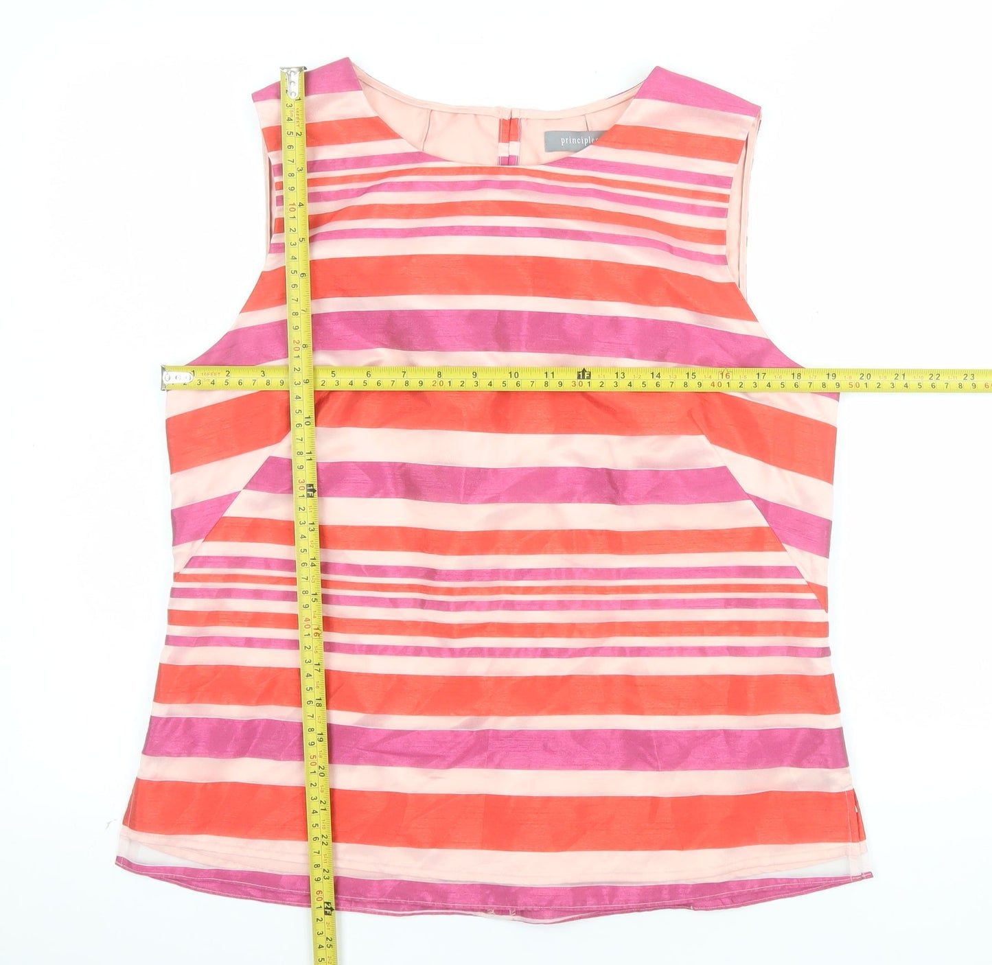 Principles Women’s Multicoloured Striped Sleeveless Blouse Size 14