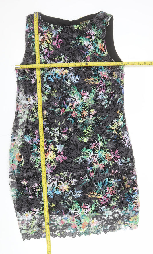Surpana Women’s Multicoloured Lace Sheath Party Dress Size 2XL