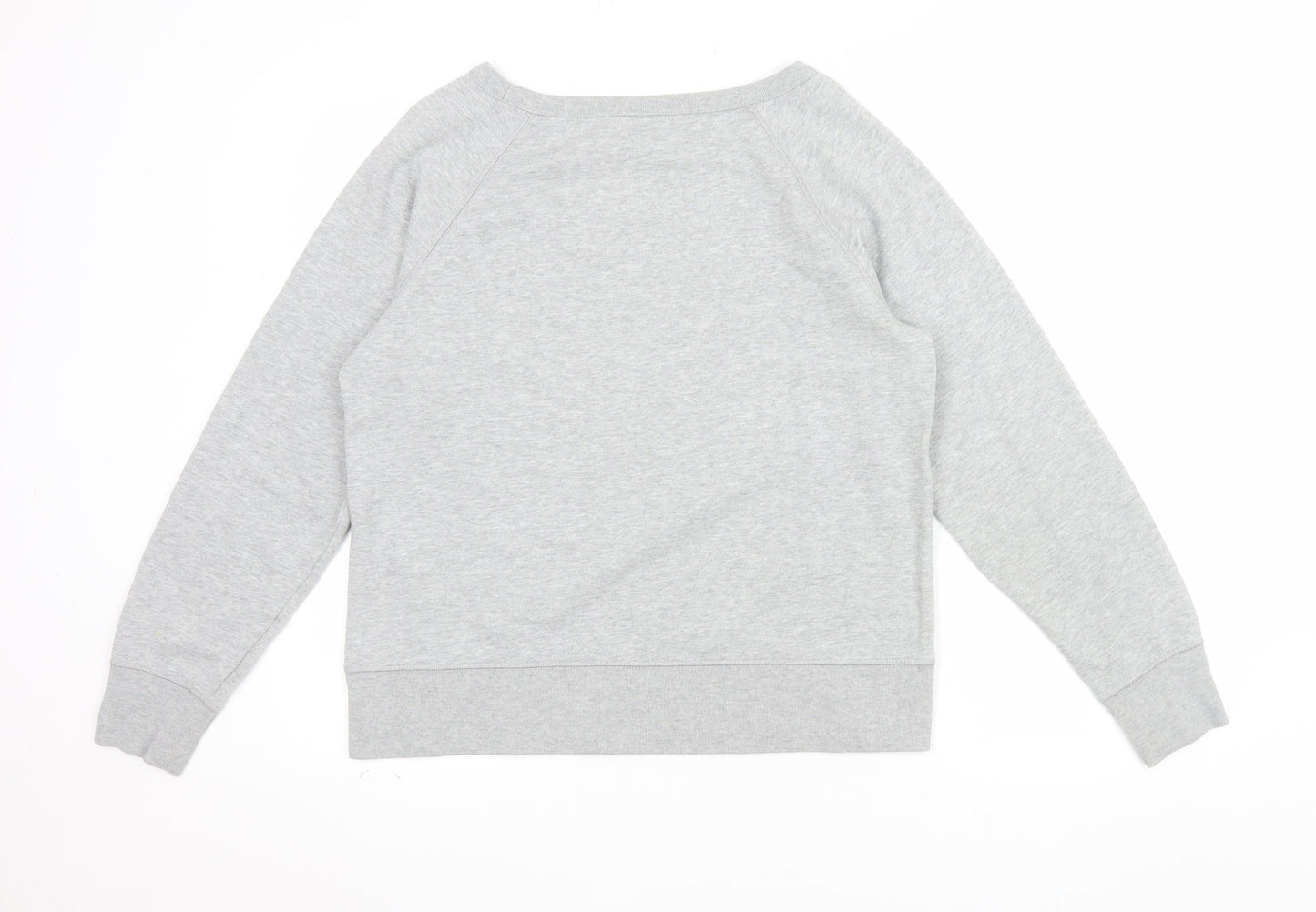 GAP Women Grey Logo Rainbow Pullover Sweatshirt M