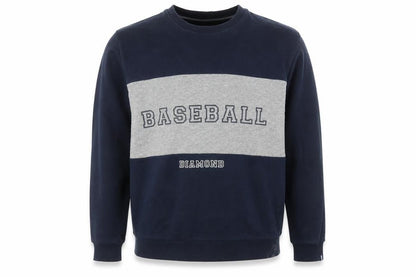 Springfield Men's Blue Cotton Baseball Graphic Pullover Sweatshirt M