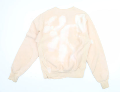 Champion Men Beige XS Reverse Weave Pullover Sweatshirt