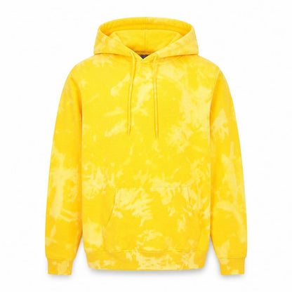 H&M Divided Men’s Yellow Tie-Dye Pullover Hoodie Size S