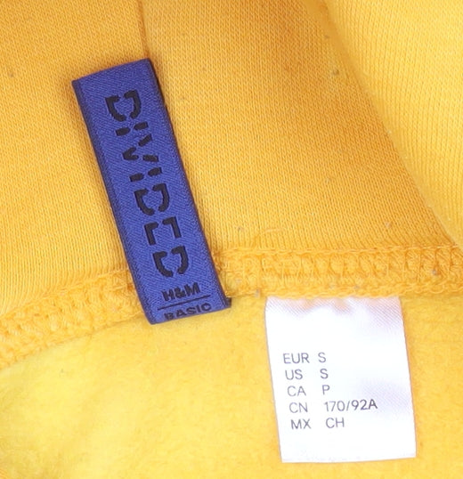 H&M Divided Men’s Yellow Tie-Dye Pullover Hoodie Size S