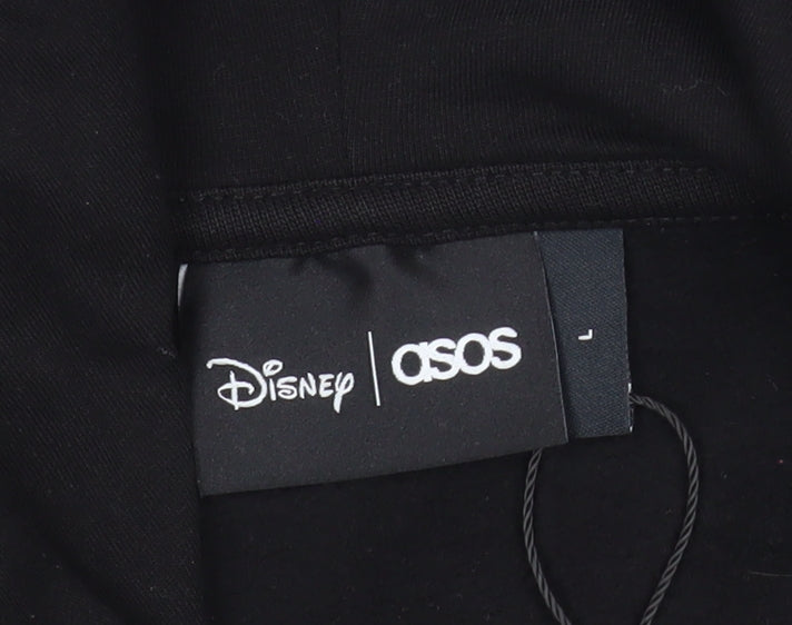 Disney ASOS Men’s Black Stitch Halloween Pullover Hoodie Size L