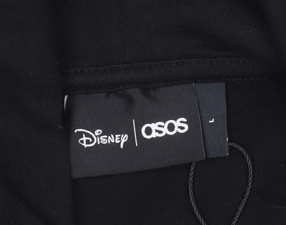 Disney ASOS Men’s Black Stitch Halloween Pullover Hoodie Size L