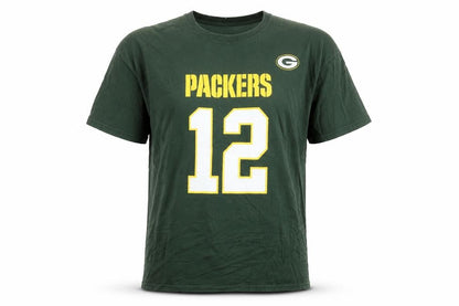 NFL Team Apparel Men's Green Packers 12 Graphic T-Shirt XL Cotton