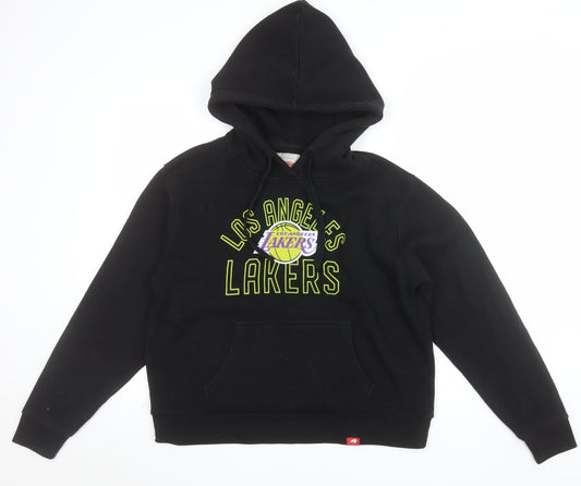 Sportiqe Men's Black Los Angeles Lakers Pullover Hoodie M