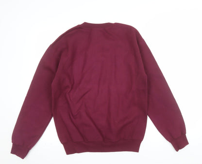 Gildan Men's Red Graphic Print Pullover Sweatshirt Small