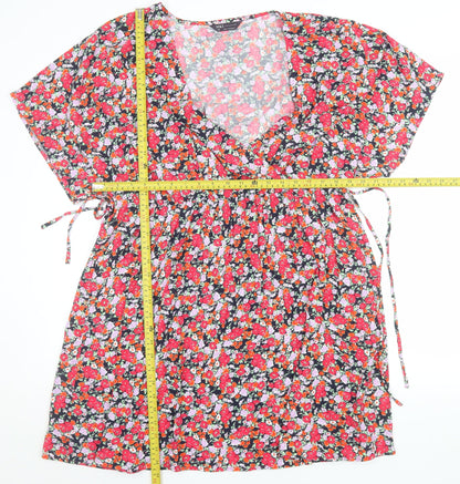 Marks and Spencer Womens Multicoloured Floral Size 20 Wrap Dress